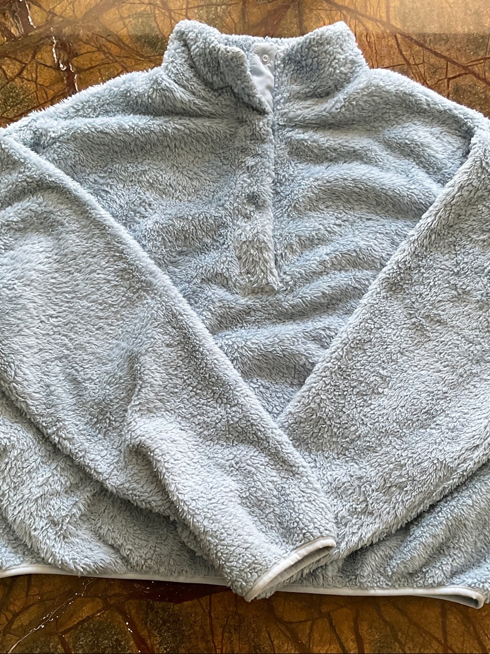 H&M Light Blue Teddy Jacket